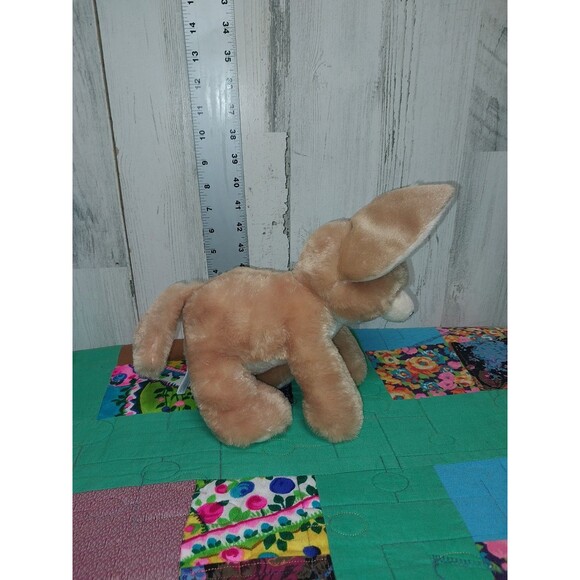 Petting  Zoo FOX Light Brown/Tan /White Large Ears Plush Stuffed Animal Toy 2023 - Picture 4 of 10